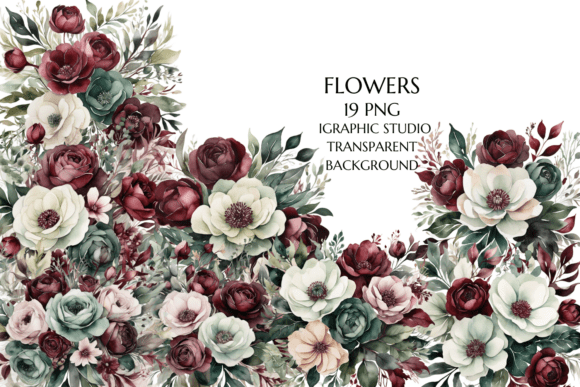 Elevate Your Wedding Decor with Exquisite Flowers Clipart