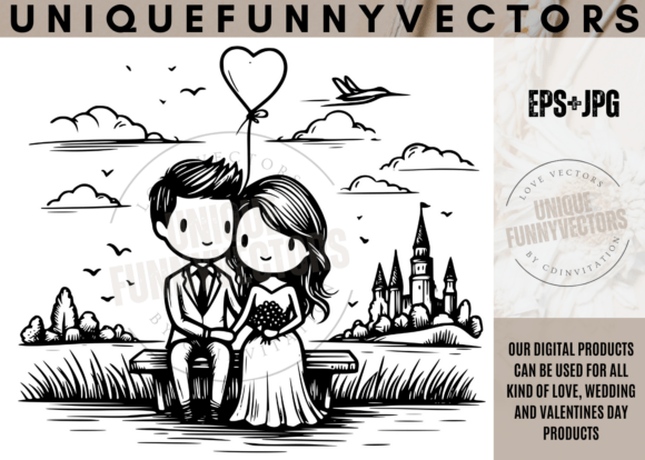 Love and Wedding Illustrations 271: Your Go-To for Romantic Design Projects