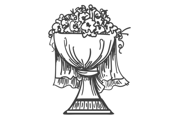 The Art of the Hand-Drawn Vase: A Floral Doodle Font